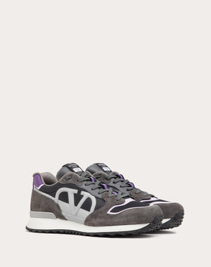 Sneaker Low-Top Vlogo Pace In Crosta, Tessuto E Vitello