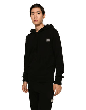 HOODED SWEATER IN WOOL AND CASHMERE