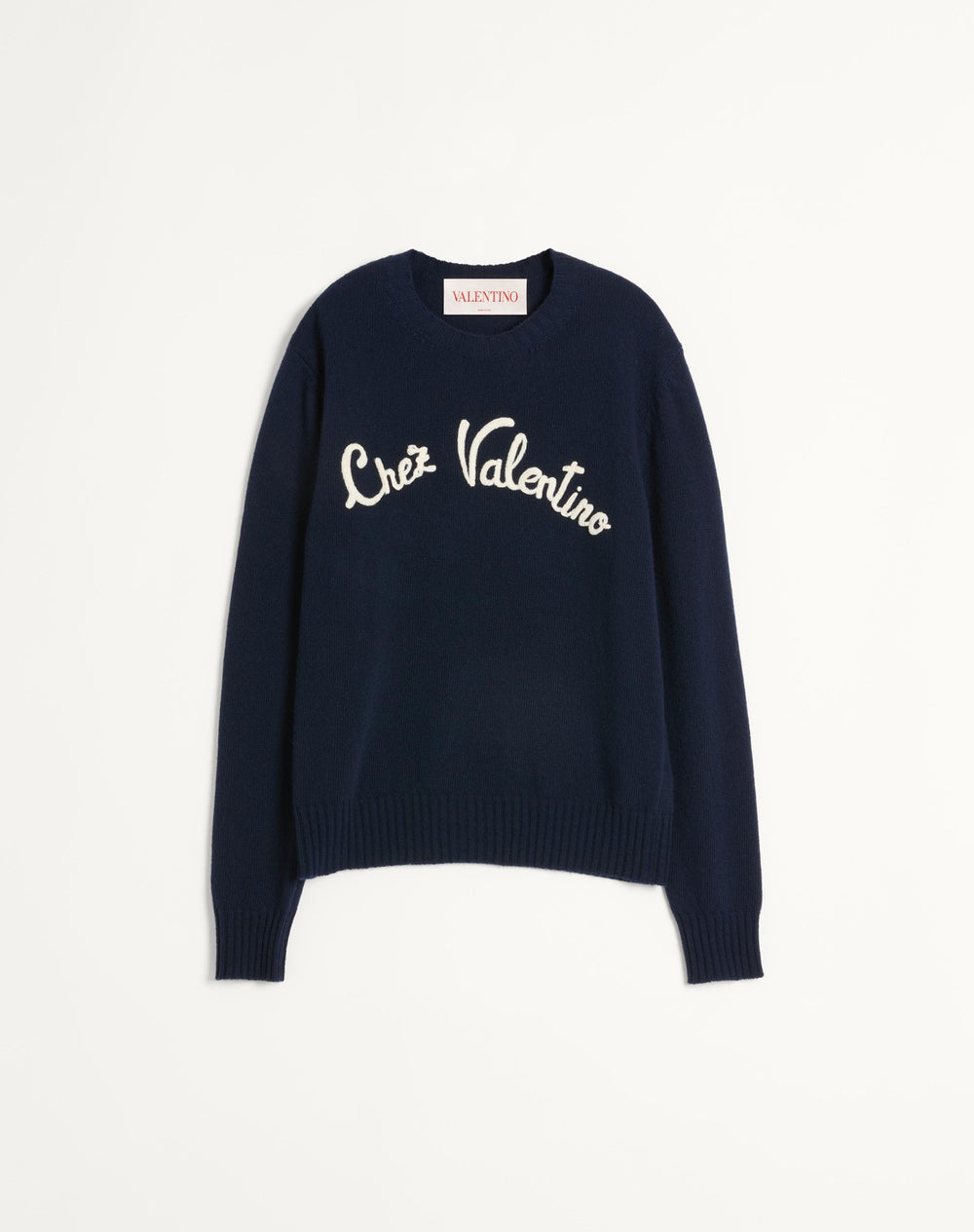 Maglione Girocollo In Lana Con Ricamo Chez Valentino