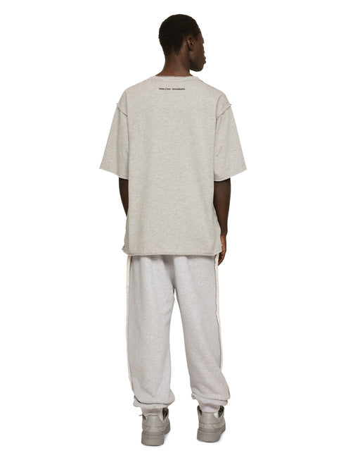 COTTON INTERLOCK T-SHIRT WITH LOGO PRINT