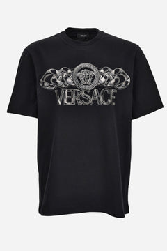 T-Shirt In Jersey Fabric-Chain Print