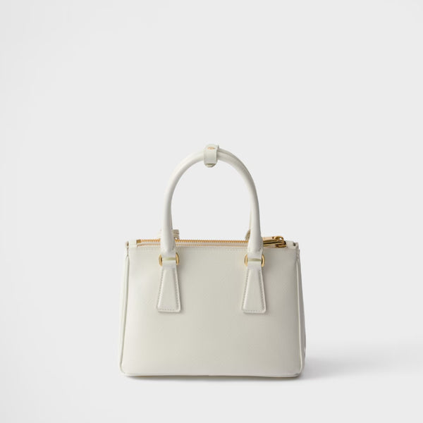 Galleria Mini Saffiano Vernice White
