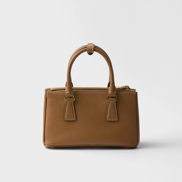 Galleria Mini Saffiano Caramel