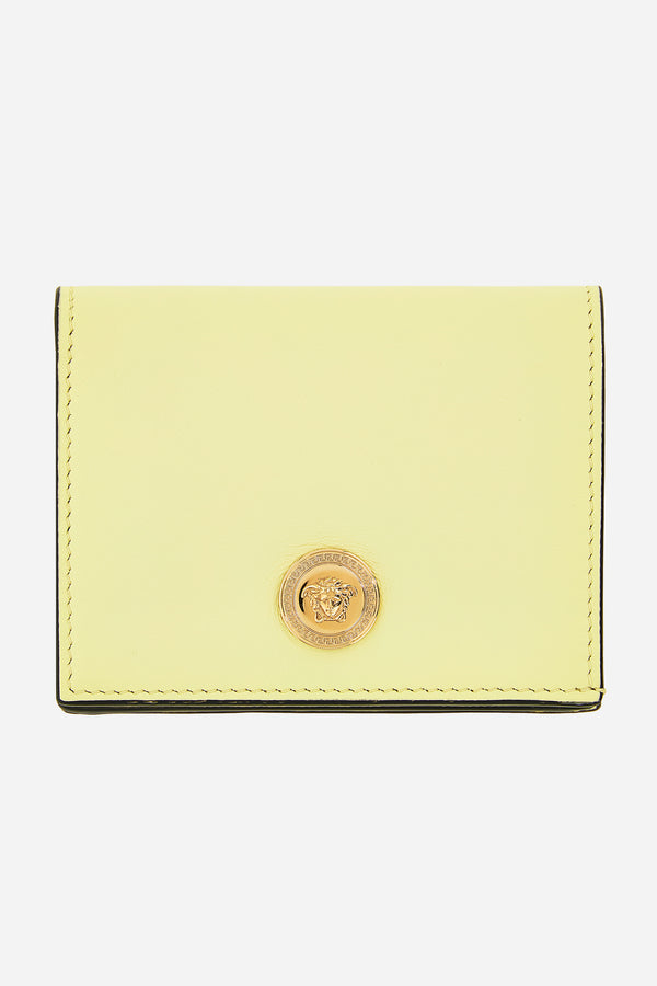 Smooth Icon Small Wallet In Lamb Leather