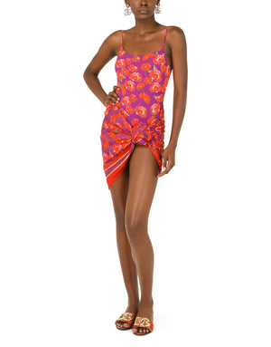 POPPY-PRINT ONE-PIECE SWIMSUIT