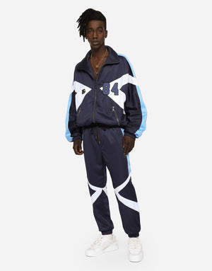 JERSEY JOGGING PANTS WITH DG-EMBROIDERED PATCH