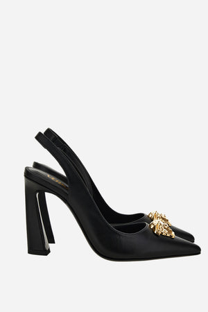 La Medusa Sling Back  In Calf Leather