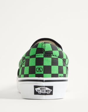 Sneaker Slip-On Valentino Garavani And Vans In Tessuto Con Stampa VLogo Checkerboard E Stampa Tropical Leaves