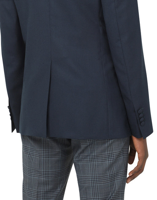 SILK AND WOOL PORTOFINO JACKET WITH PATCH EMBELLISHMENT