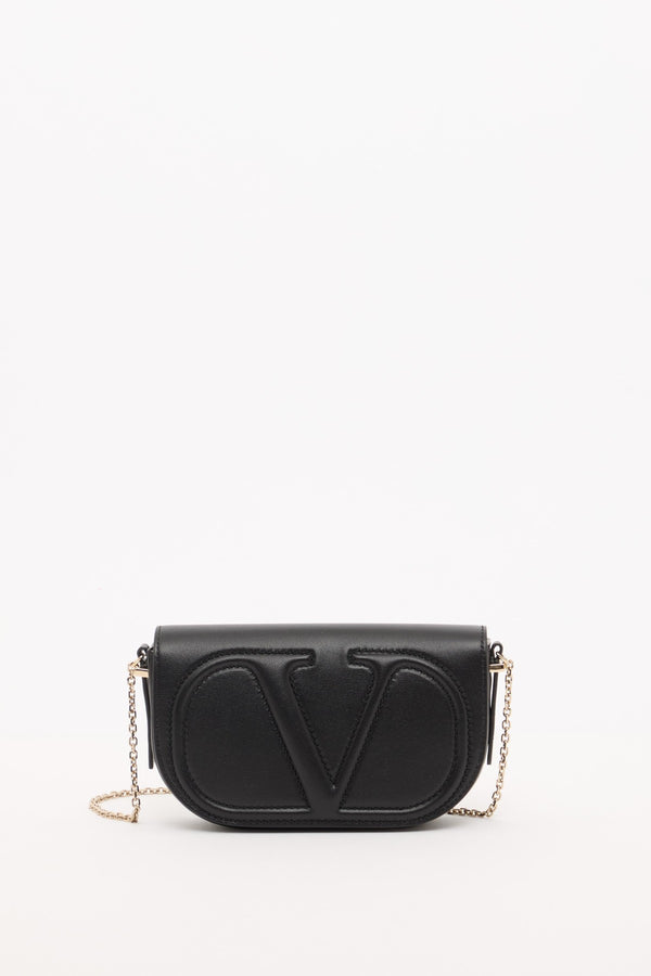 POUCH CON CATENA VLOGO WALK IN VITELLO