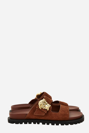 La Medusa Sandal In Suede-Enamel Hw