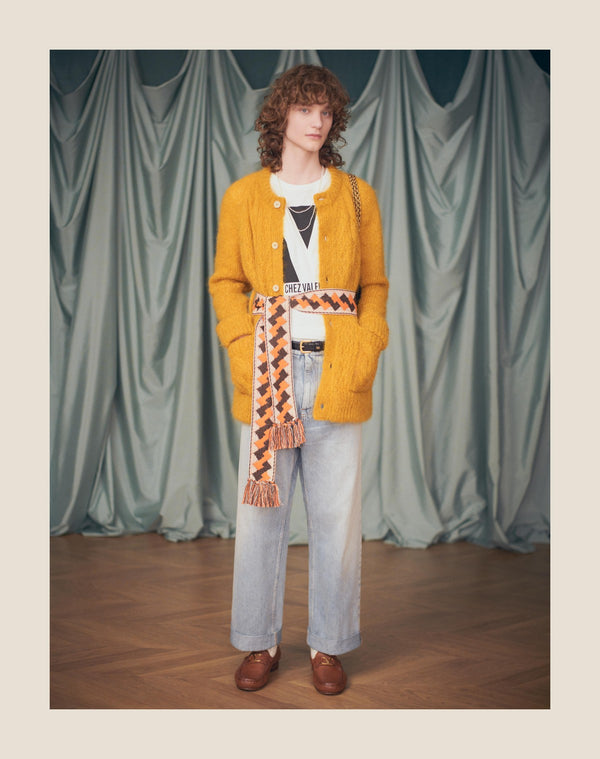 T-Shirt In Cotone Con Stampa Chez Valentino