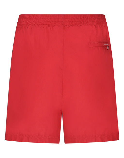 SHORT SWIMMING TRUNKS WITH LOGOED RIBBON