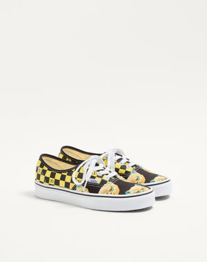 Sneaker Low-Top Valentino Garavani And Vans In Tessuto Con Stampa VLogo Checkerboard E Stampa Le Chat De La Maison