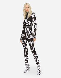 JERSEY LEGGINGS WITH DG LOVE YOURSELF PRINT