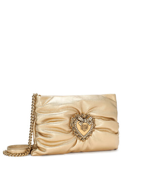 SMALL FOILED CALFSKIN DEVOTION SOFT BAG
