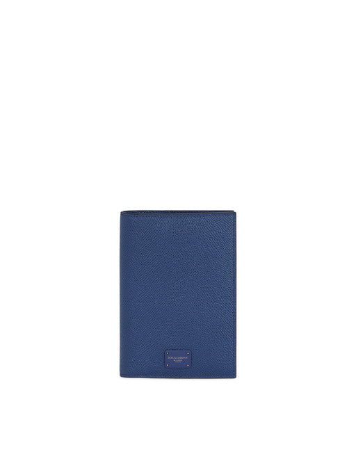 DAUPHINE CALFSKIN PASSPORT HOLDER WITH BRANDED TAG