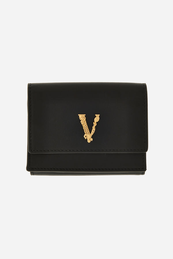 Virtus Trifold Wallet In Calf Leather