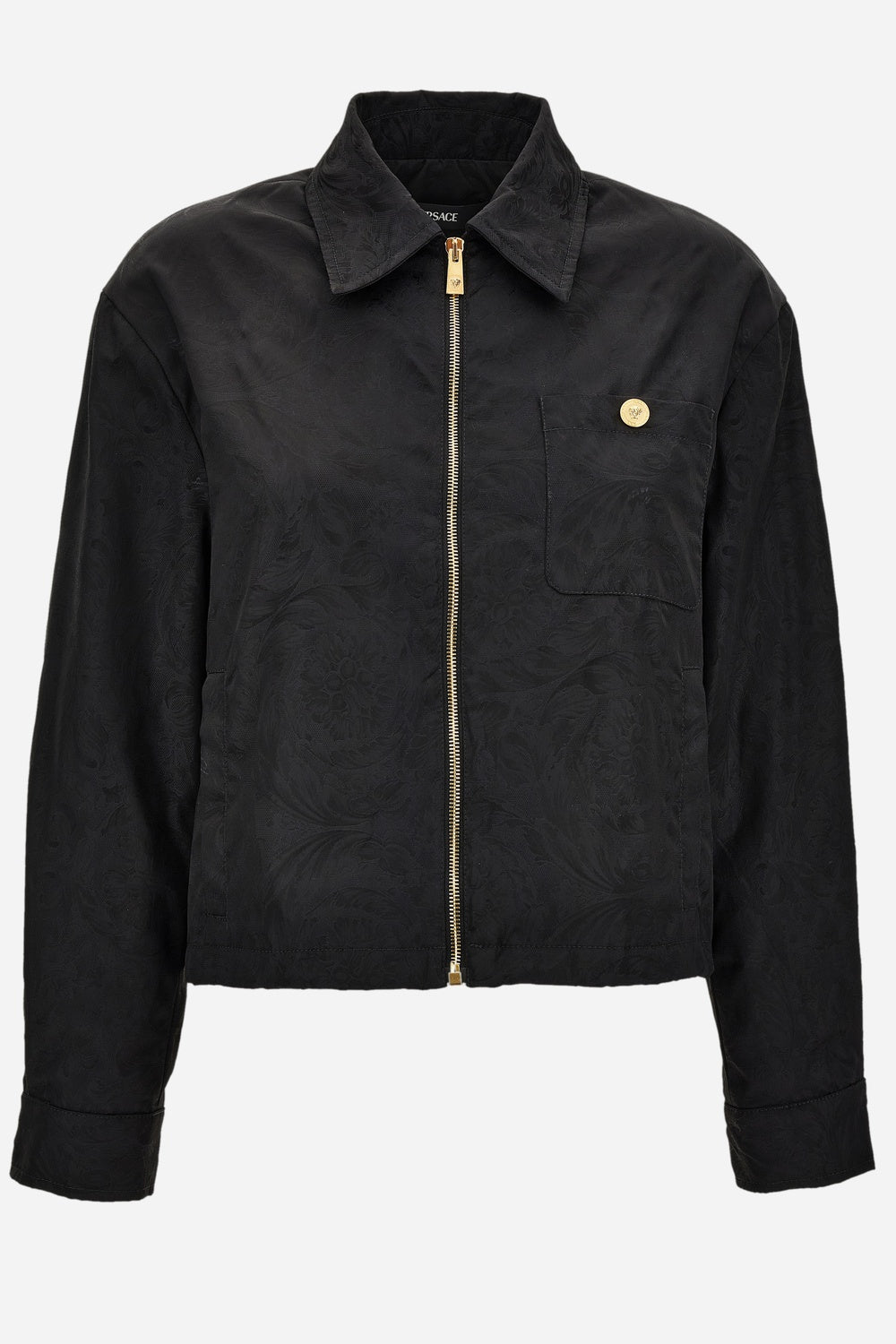 Blouson In Barocco Jacquard Technical Fabric