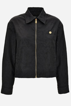 Blouson In Barocco Jacquard Technical Fabric