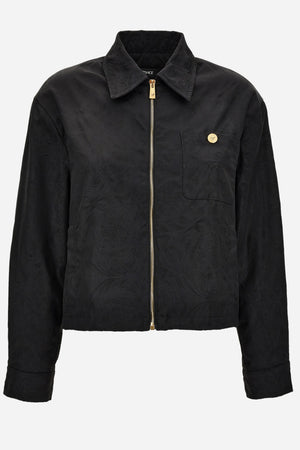 Blouson In Barocco Jacquard Technical Fabric