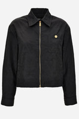 Blouson In Barocco Jacquard Technical Fabric