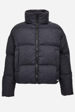Padded Jacket In Technical Jacquard Greek Signature Fabric