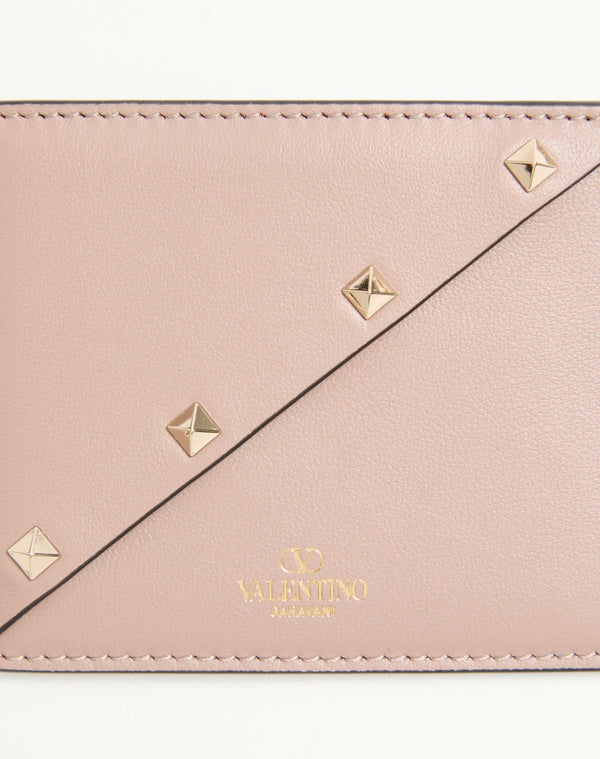 PORTACARTE VALENTINO GARAVANI ROCKSTUD WISPY IN VITELLO