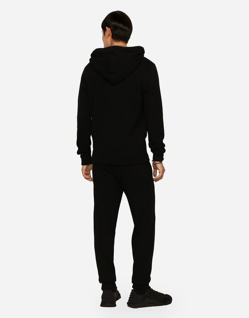 HOODED SWEATER IN WOOL AND CASHMERE