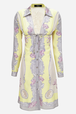 Dress In Silk Crepe Satin Print Cameo Foulard Pn 180
