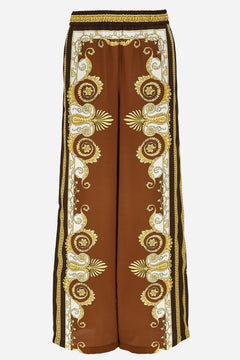 Informal Pant In Twill Poly Print Spring Barocco