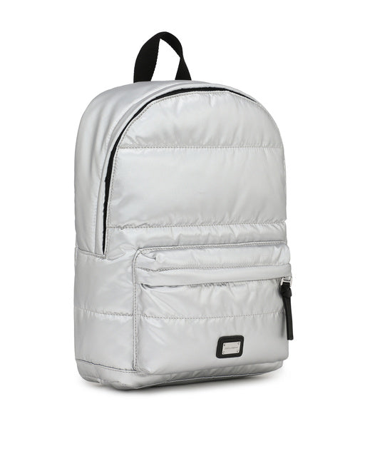 METALLIC NYLON BACKPACK