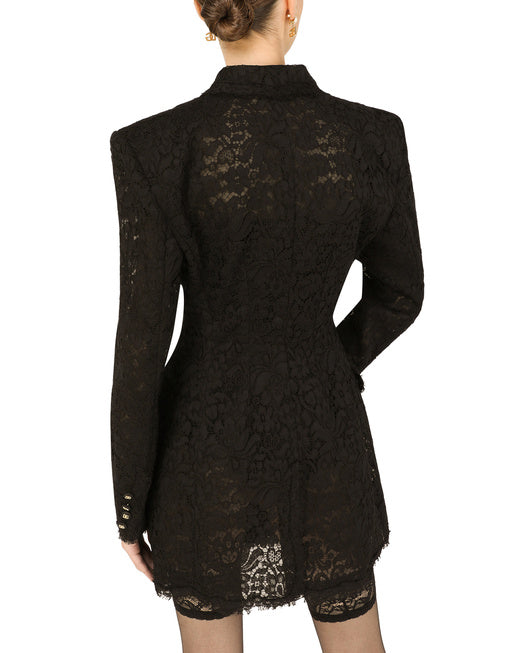 DOUBLE-BREASTED CORDONETTO LACE JACKET