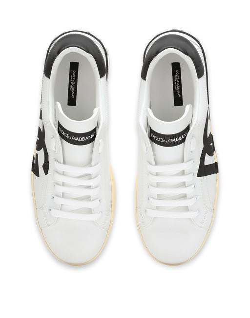 PORTOFINO SNEAKERS IN NAPPA CALF LEATHER WITH EMBOSSED DG LOGO