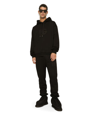JERSEY HOODIE WITH DG EMBROIDERY