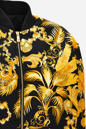 Blouson In Twill Poly Print Barocco Palm Allover