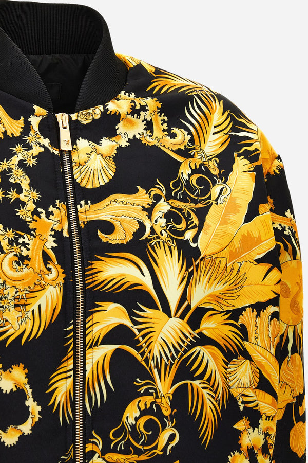 Blouson In Twill Poly Print Barocco Palm Allover
