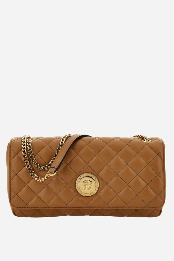 Icon Md Shoulder Bag In Quilted Lamb Leather
