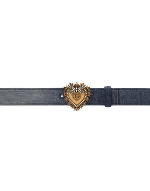 DEVOTION BELT IN PATCHWORK DENIM