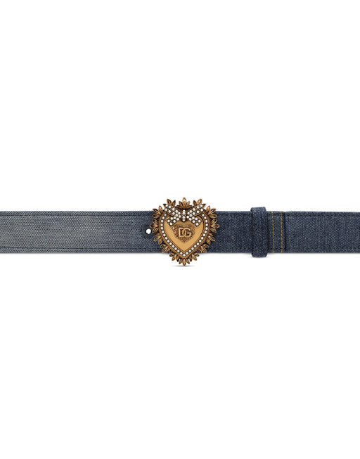 DEVOTION BELT IN PATCHWORK DENIM