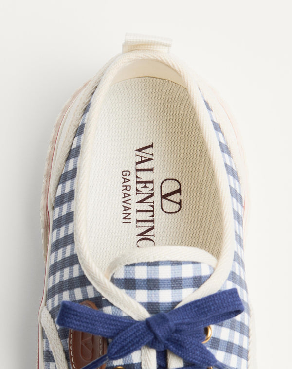 Sneaker Nojoke In Tessuto Canvas Stampa Vichy