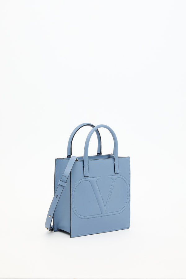 BORSA SHOPPING PICCOLA VLOGO WALK IN VITELLO 