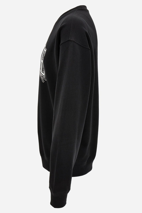 Sweatshirt In Non-Brushed Sweatshirt Fabric + Medusa Crest Print