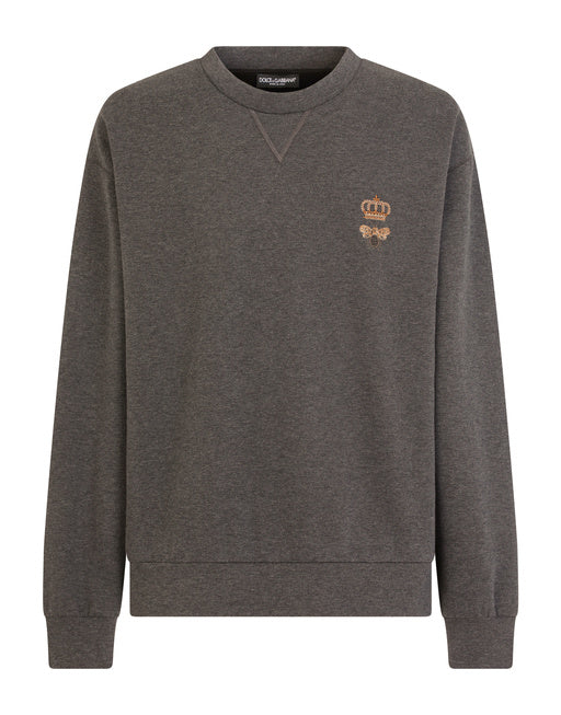 JERSEY SWEATSHIRT WITH EMBROIDERY