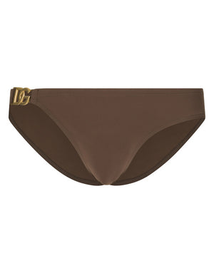 SWIM BRIEFS WITH HIGH-CUT LEG AND DG HARDWARE