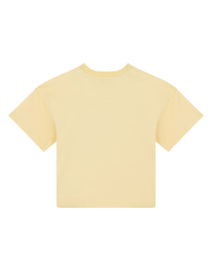 OVERSIZE INTERLOCK T-SHIRT WITH LOGO PRINT