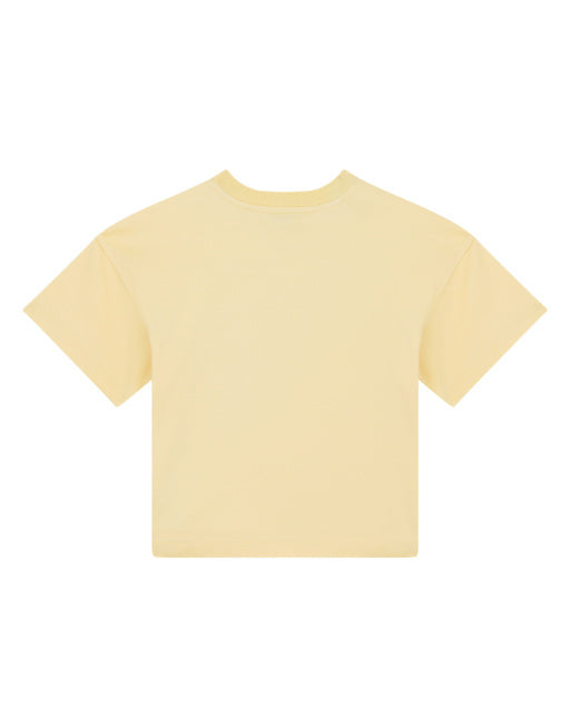 OVERSIZE INTERLOCK T-SHIRT WITH LOGO PRINT