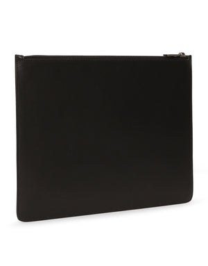 CALFSKIN DOCUMENT HOLDER WITH PRINTED LOGO