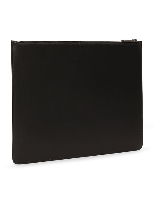 CALFSKIN DOCUMENT HOLDER WITH PRINTED LOGO