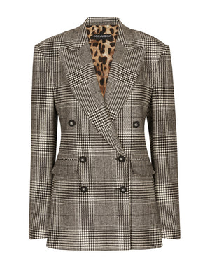 GLEN PLAID JACKET WITH VENTS